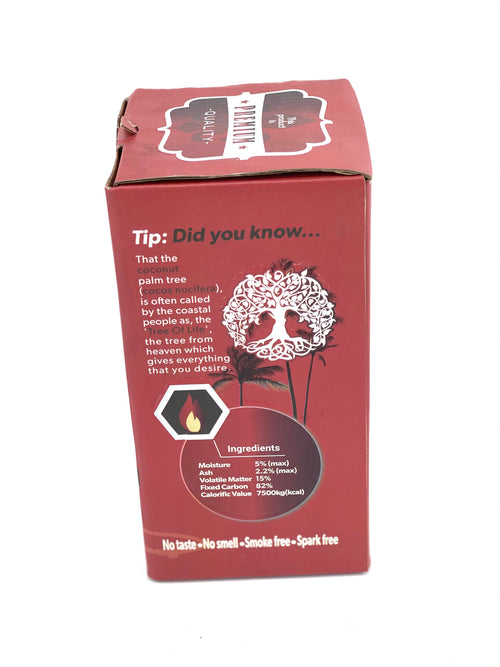 CocoUrth Charcoal XXX Cubes 54/PCS – 1KG - Hookah Junkie