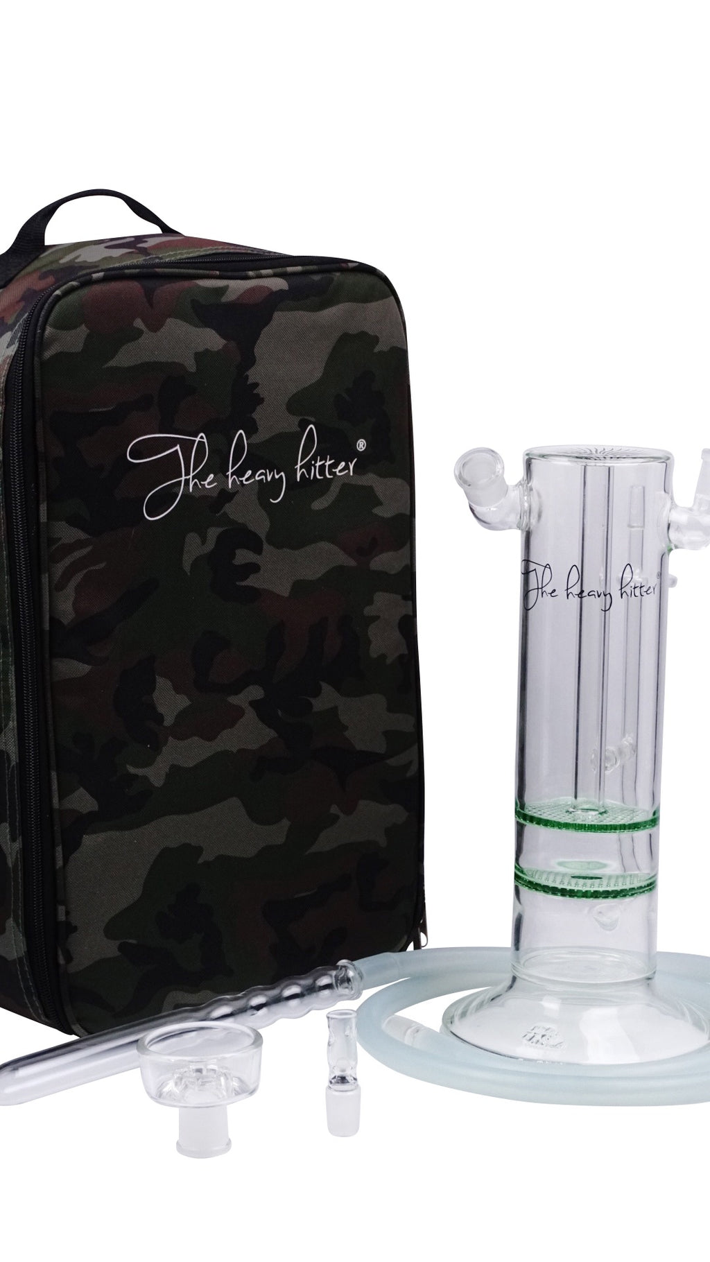 Heavy Hitter Double Dragon Glass Hookah - Hookah Junkie