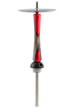 Werkbund Hookah - Amber Red Black Stem and Hose - Hookah Junkie