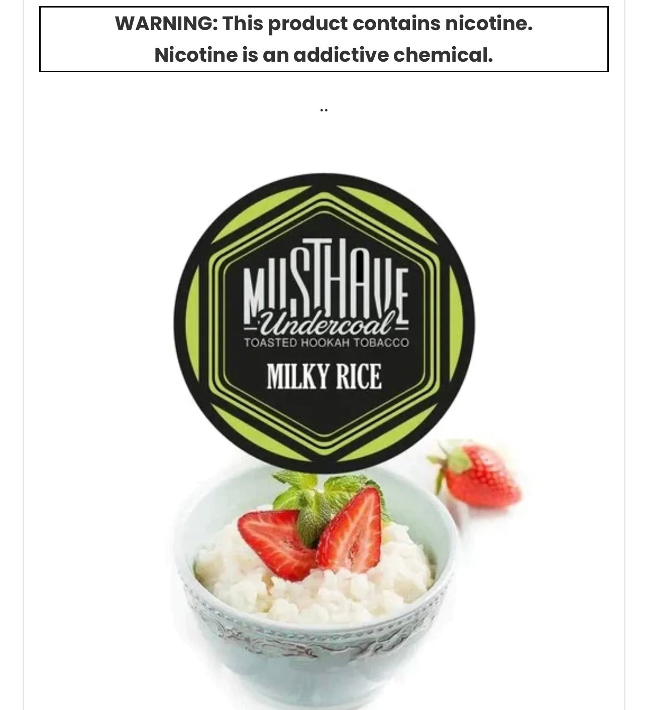 MUSTHAVE HOOKAH TOBACCO 125G - Hookah Junkie