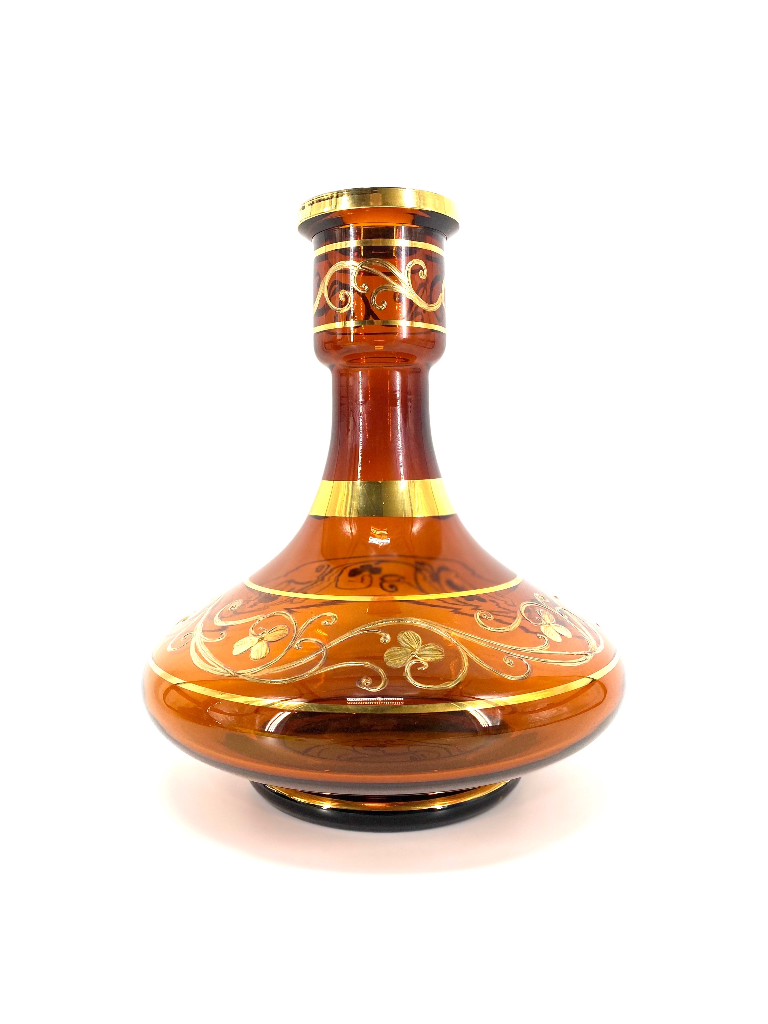 UFO BohemianCzech Republic Base with 24K Gold Filigree - Hookah Junkie
