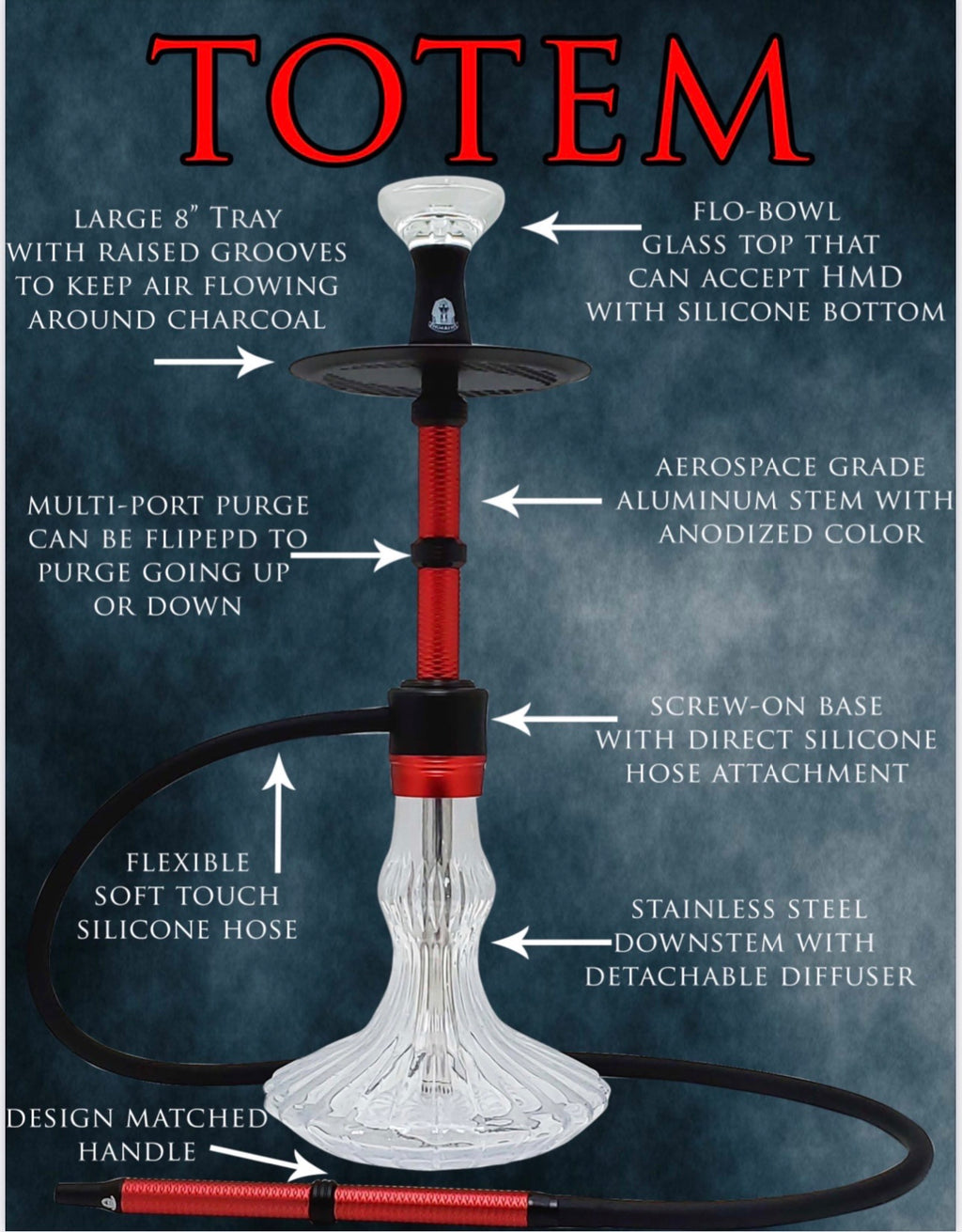 Pharaoh's Totem Hookah - Hookah Junkie