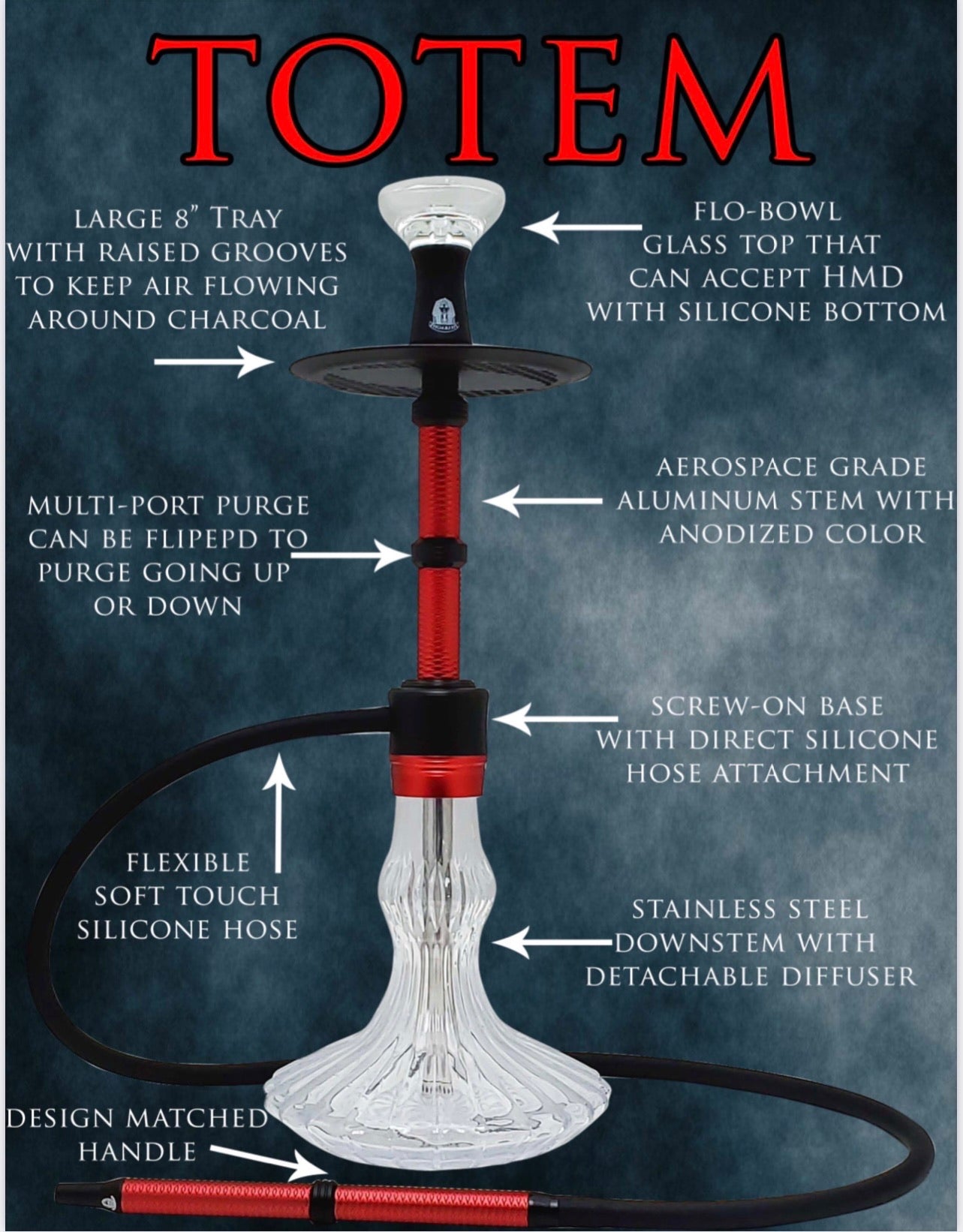 Pharaoh's Totem Hookah - Hookah Junkie