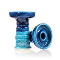 Overdozz Premium Phunnel Bowl G2-W White Clay - Blue - Hookah Junkie