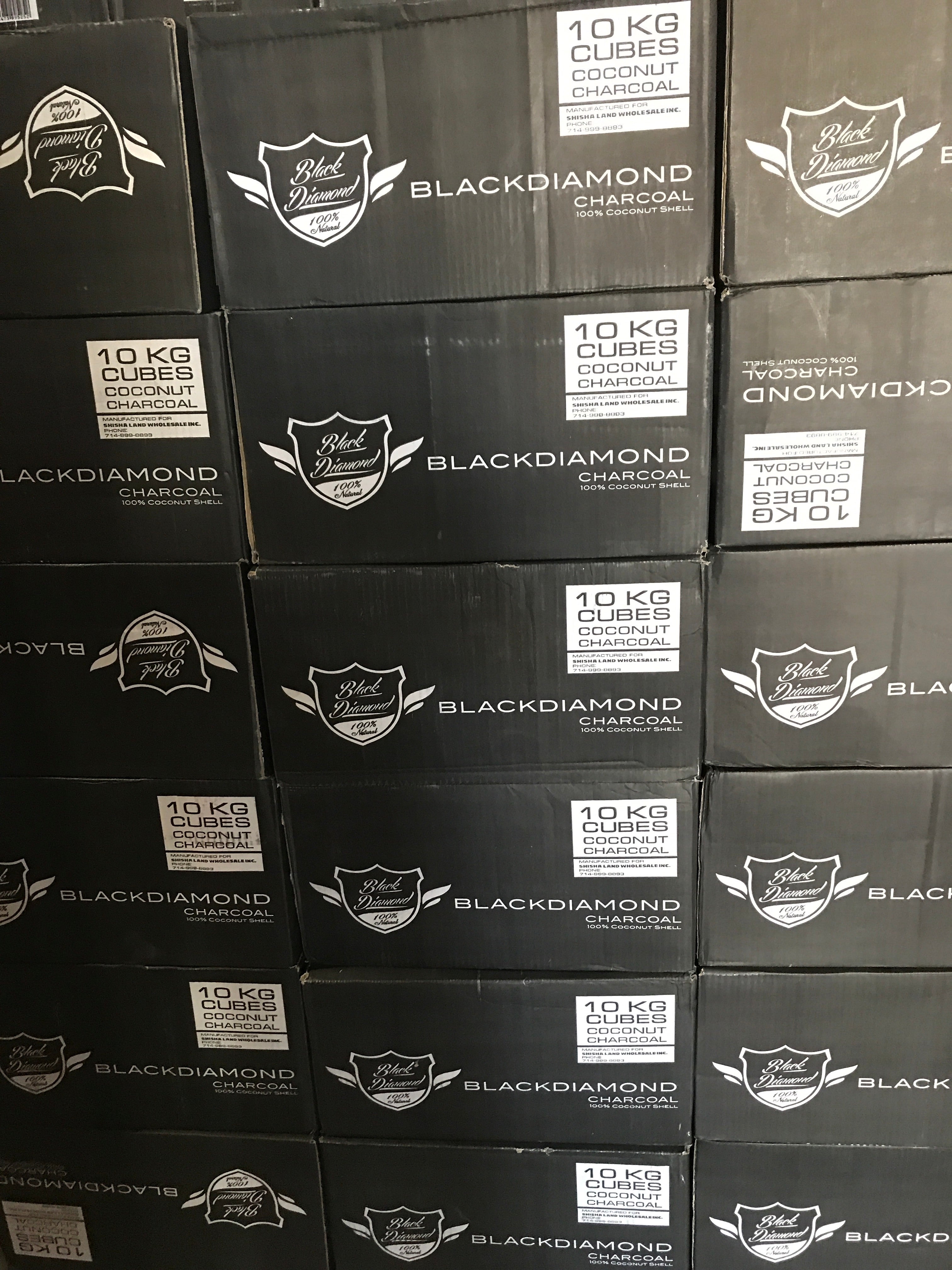Black Diamond Coconut Charcoal 10 Kilo Case Cubes - Hookah Junkie