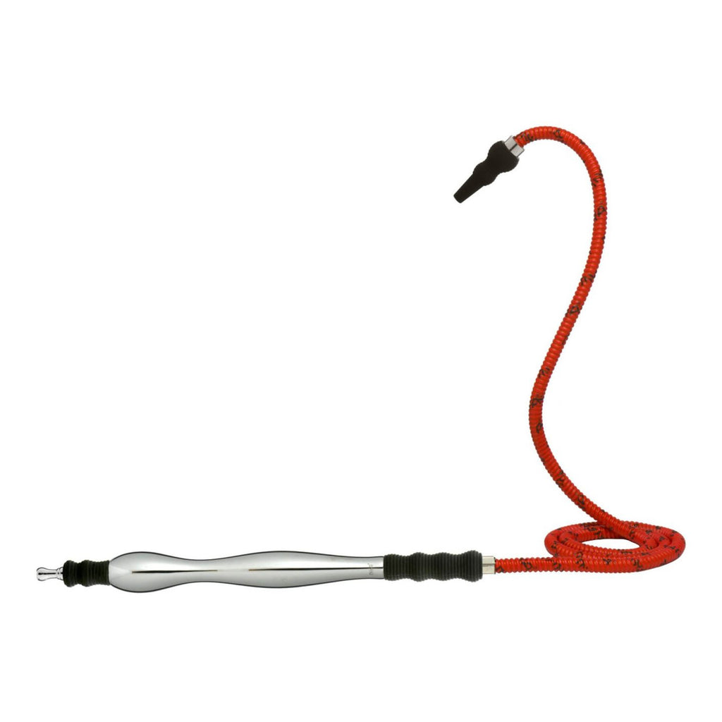 MYA Saray Large Rubber/Aluminum Handle Hose - Hookah Junkie