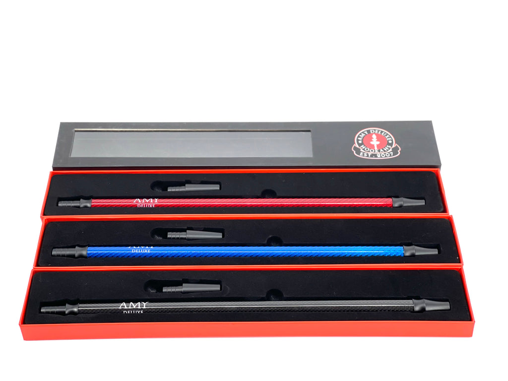 AMY DELUXE Carbon HOSE Handle - Hookah Junkie