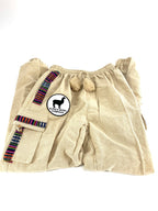 Alpaca Hand Stitched Beige Joggers w/ Real Alpaca Fur & Alpaca T-Shirt - Hookah Junkie