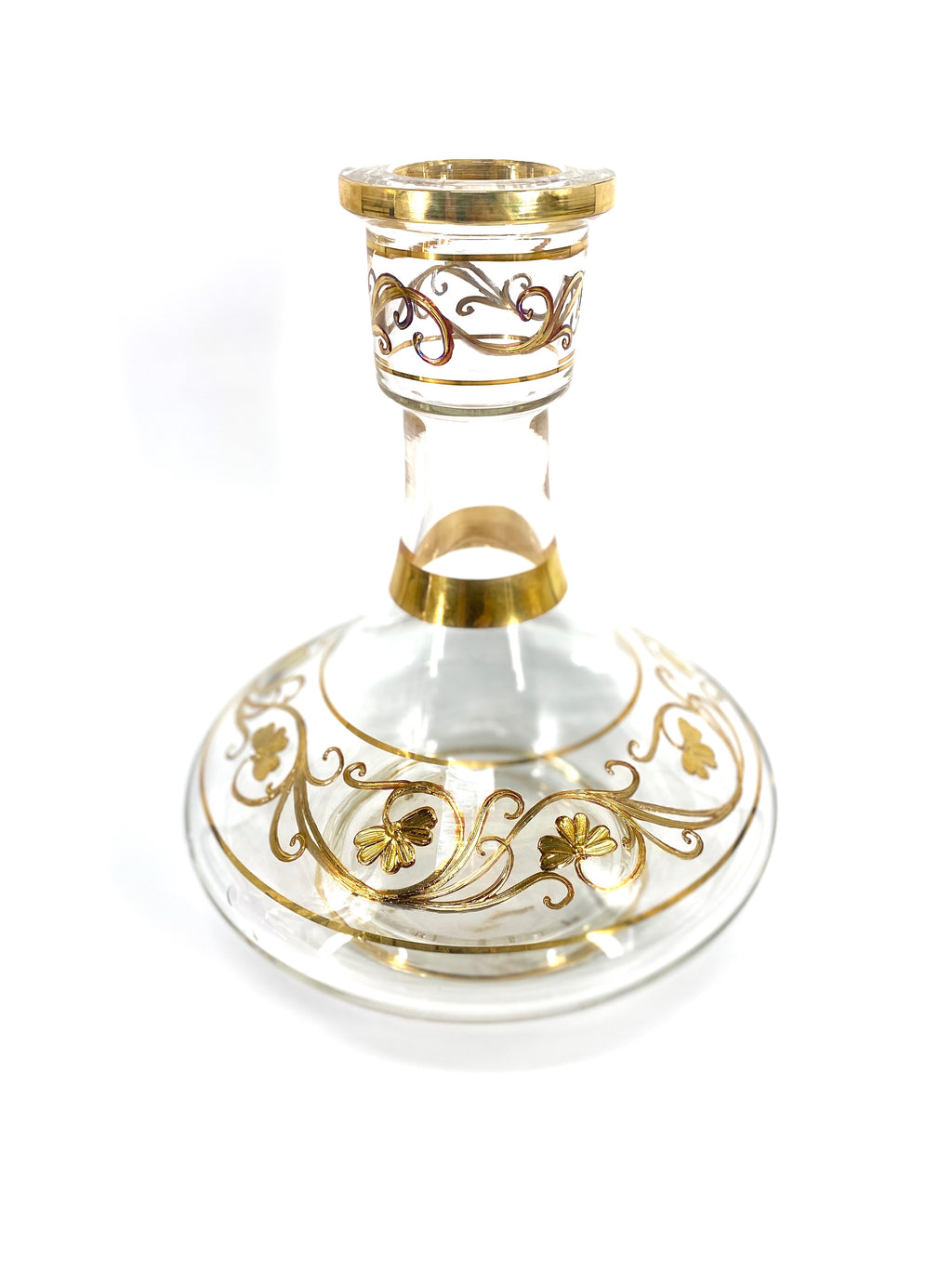 UFO BohemianCzech Republic Base with 24K Gold Filigree - Hookah Junkie