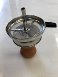 Badcha Head Clay Bowl with Heat Managment Screen - Hookah Junkie