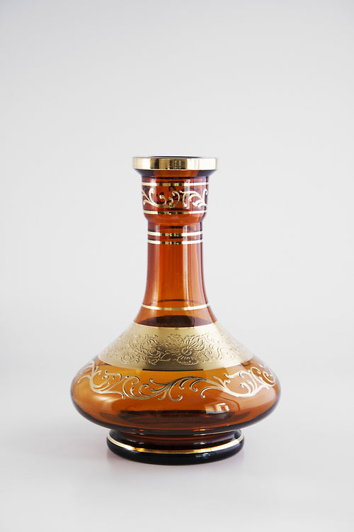 Zahrah Genie Bohemian Czech Republic Base with 24K Gold Filigree-Genie – view 2
