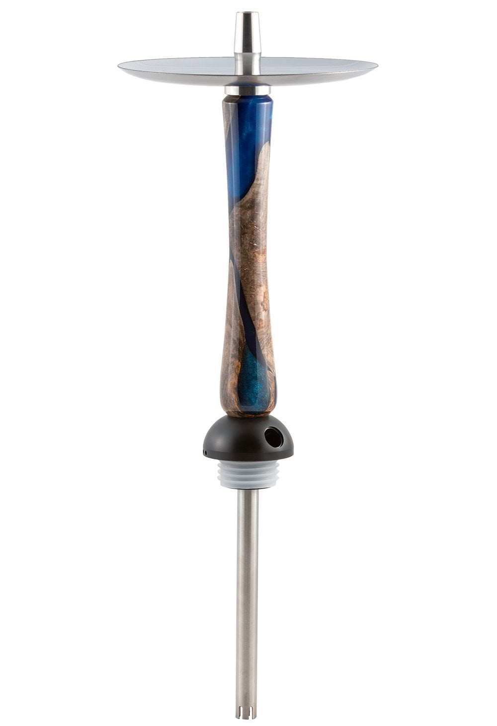 Werkbund Hookah - Amber Blue Black Stem and Hose - Hookah Junkie