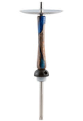 Werkbund Hookah - Amber Blue Black Stem and Hose - Hookah Junkie
