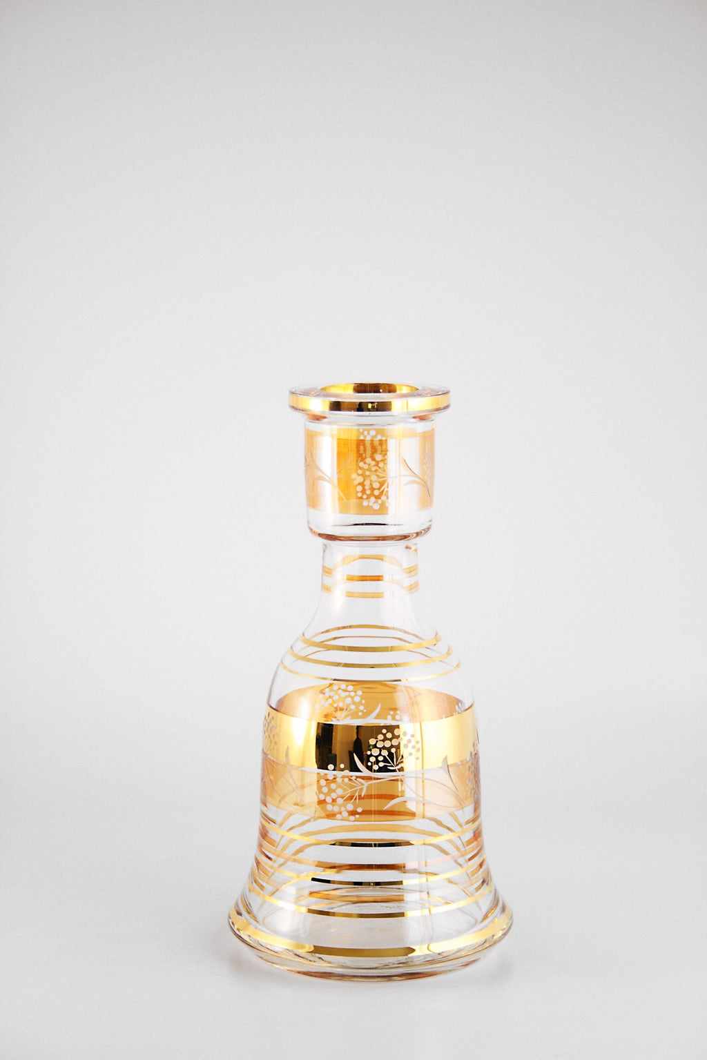Bohemian Czech Republic Base with 24K Gold Filigree - Hookah Junkie
