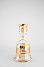 Bohemian Czech Republic Base with 24K Gold Filigree - Hookah Junkie