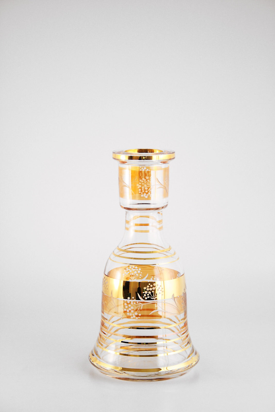 Bohemian Czech Republic Base with 24K Gold Filigree - Hookah Junkie