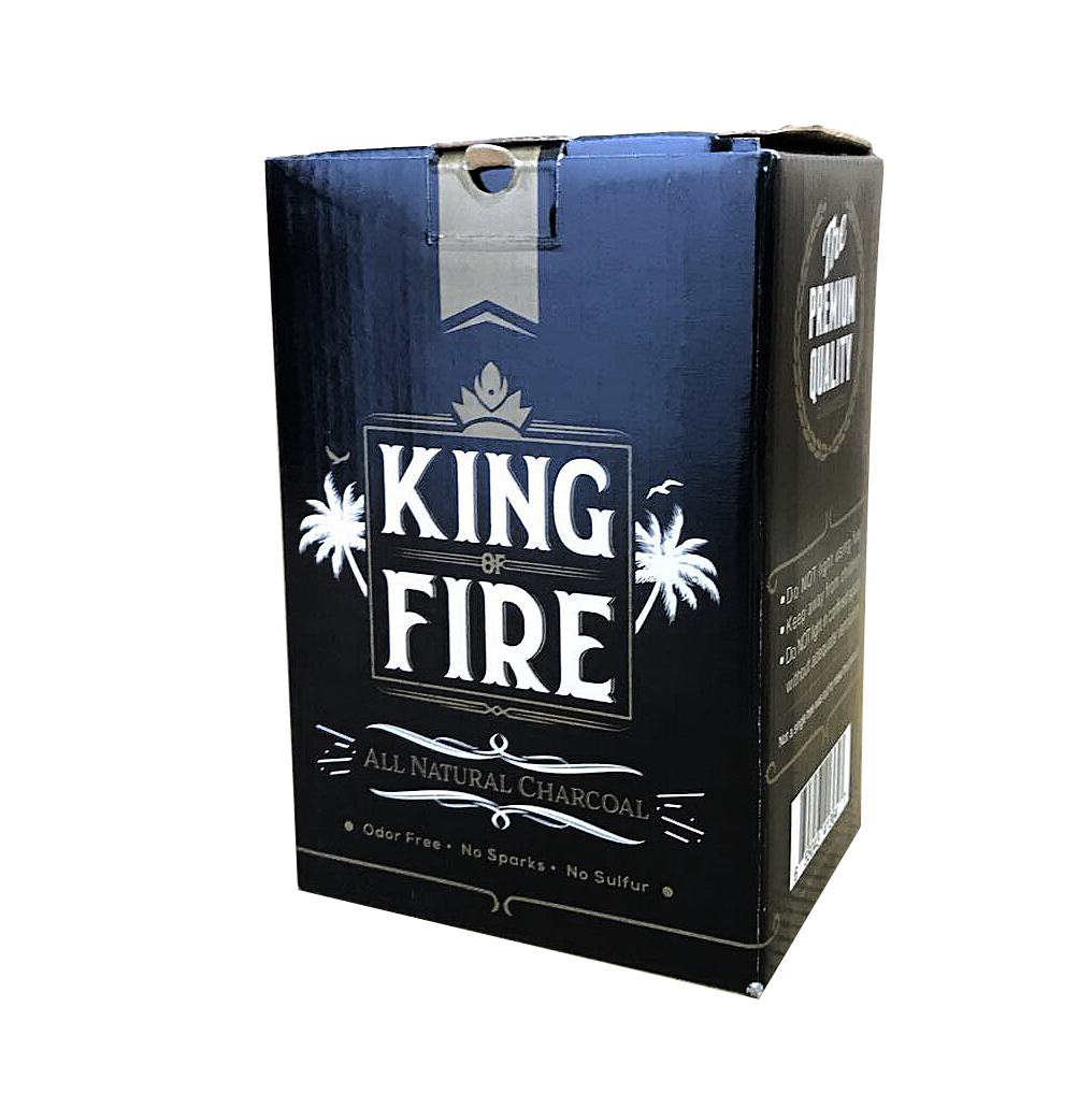 KING OF FIRE HOOKAH CHARCOAL - Hookah Junkie
