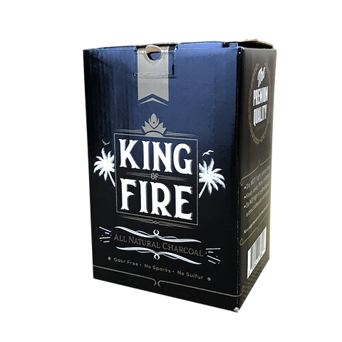 KING OF FIRE HOOKAH CHARCOAL - Hookah Junkie