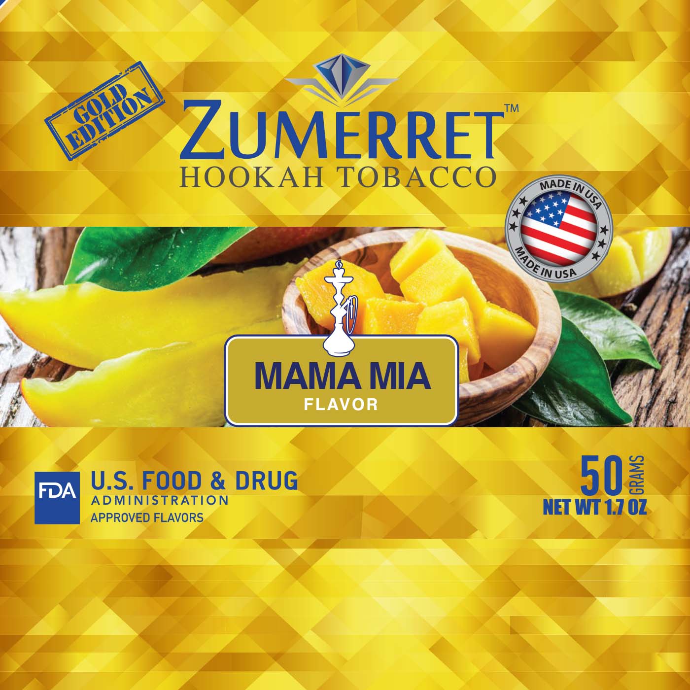 Zumerret Gold Edition 50 grams - Hookah Junkie