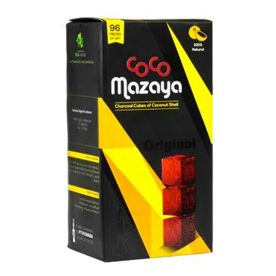 Coco Mazaya Natural Hookah Coals (96 Pieces) - Hookah Junkie