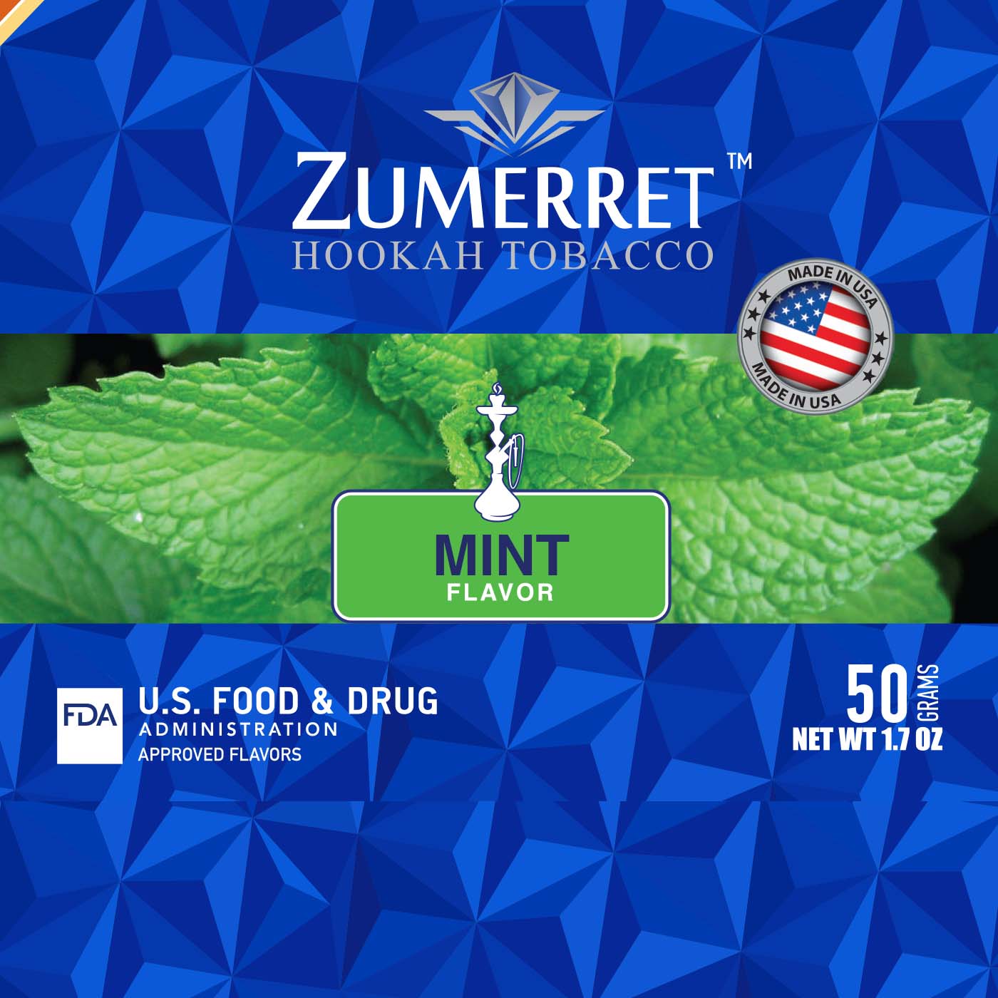 Zumerret Blue Edition 50 Grams - Hookah Junkie