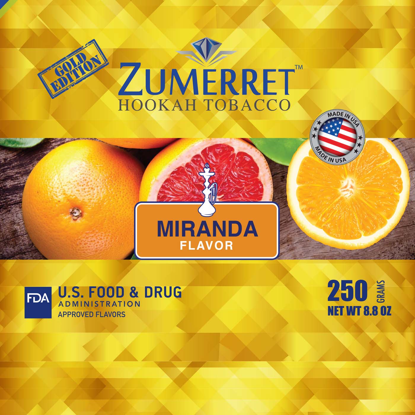 Zumerret Gold Edition 250 gram - Hookah Junkie
