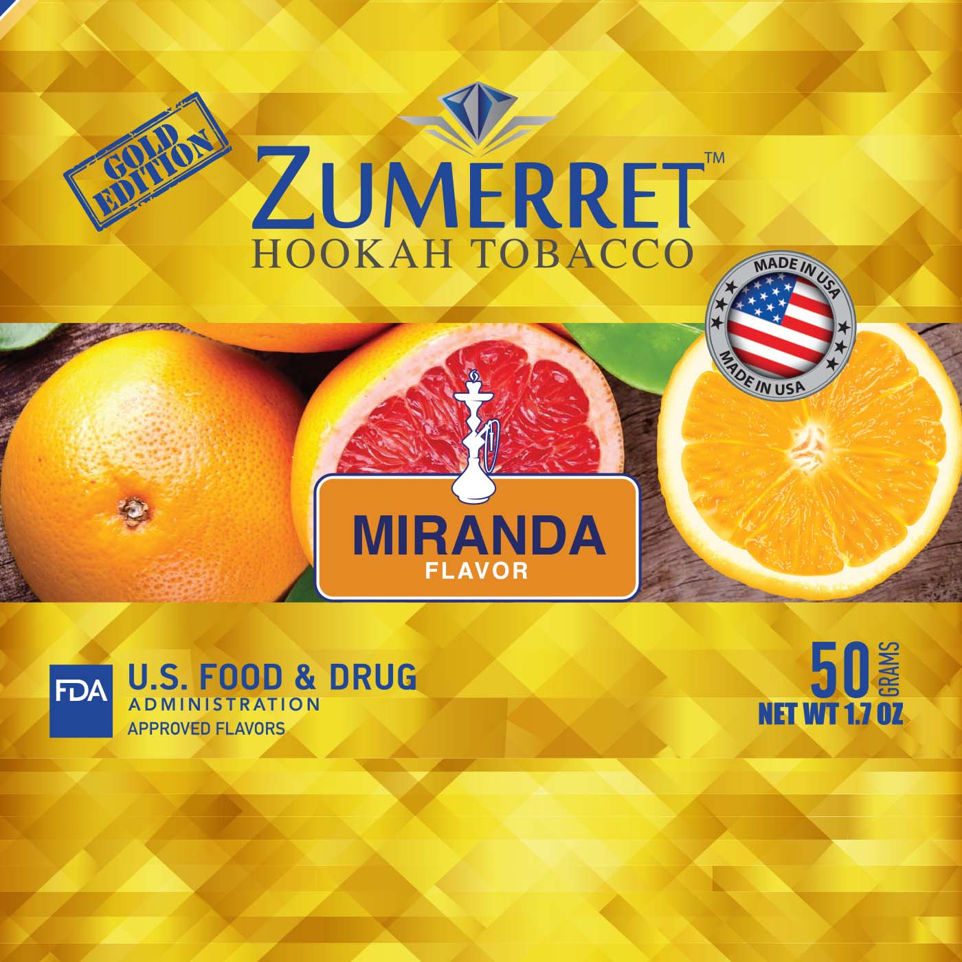 Zumerret Gold Edition 50 grams - Hookah Junkie