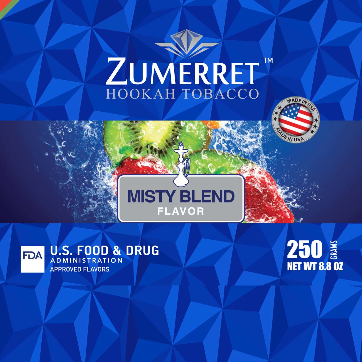 Zumerret Blue Edition 250 gram - Hookah Junkie