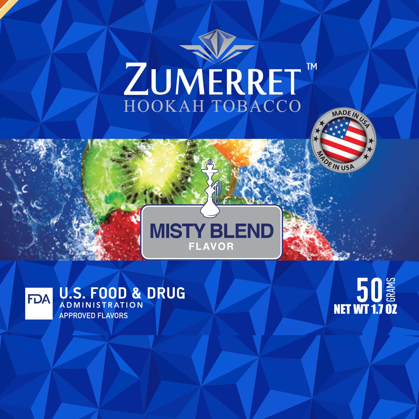 Zumerret Blue Edition 50 Grams - Hookah Junkie