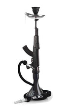 MOB AK-47 Hookah in black with premium base design, smooth airflow, and powerful cloud performance from HookahJunkie