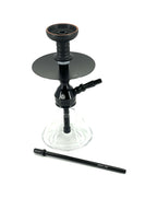 MOB Nano Hookah black edition 12 inch mini hookah with glass base and aluminum stem