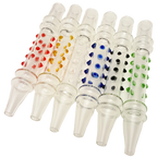 Pharaohs Glass 6mm Mouthtips with Dots - Hookah Junkie
