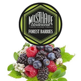MustHave Undercoal Forest Berries dark leaf hookah tobacco with mixed berry flavor including raspberry blueberry and blackberry on a white background