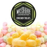 MustHave Undercoal Unicorn Treats dark leaf hookah tobacco can with sweet candy flavor on a white background