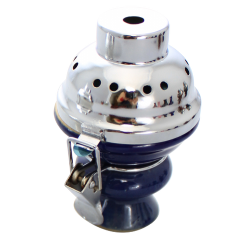 Head With Metal Cover hookah bowl – view 2