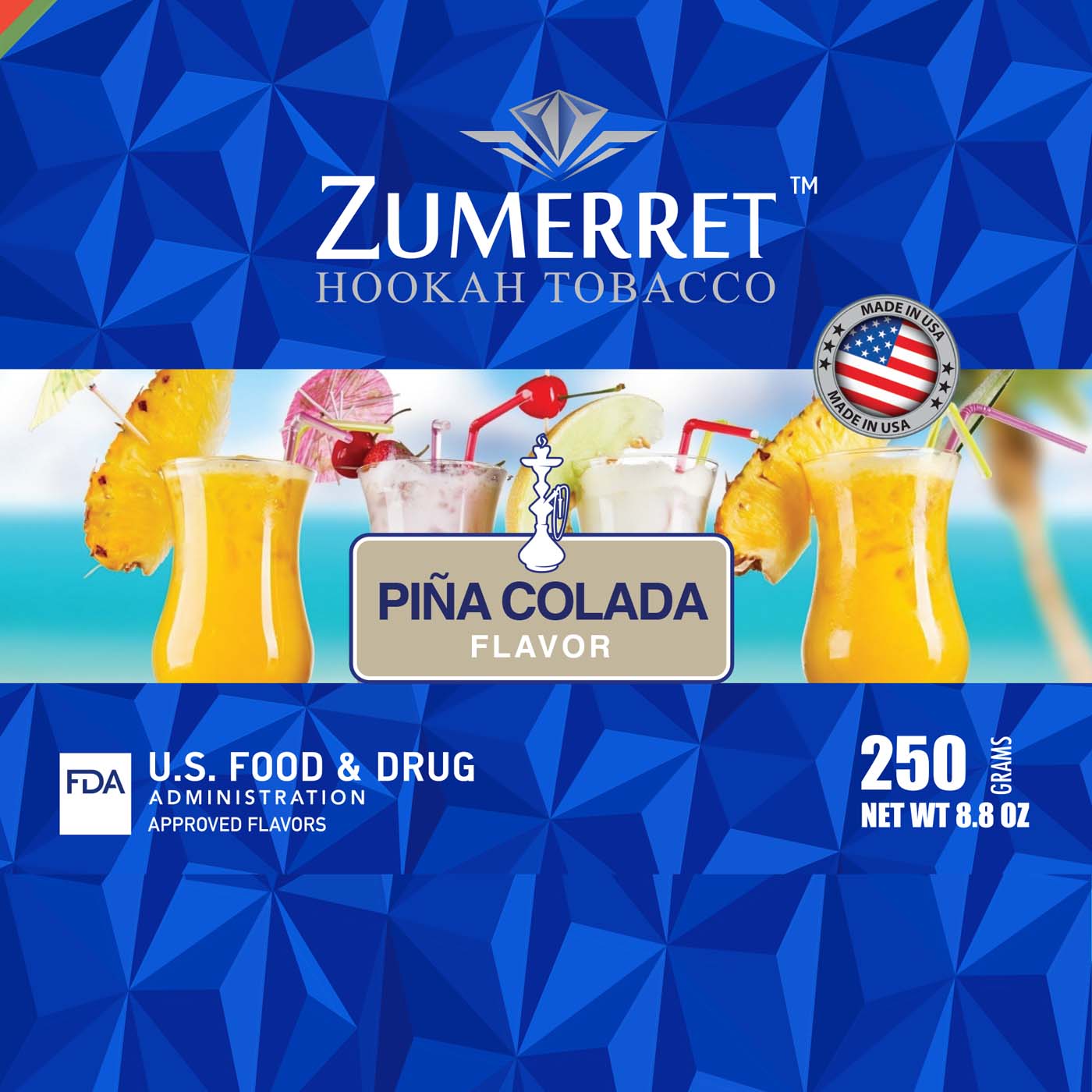 Zumerret Blue Edition 250 gram - Hookah Junkie
