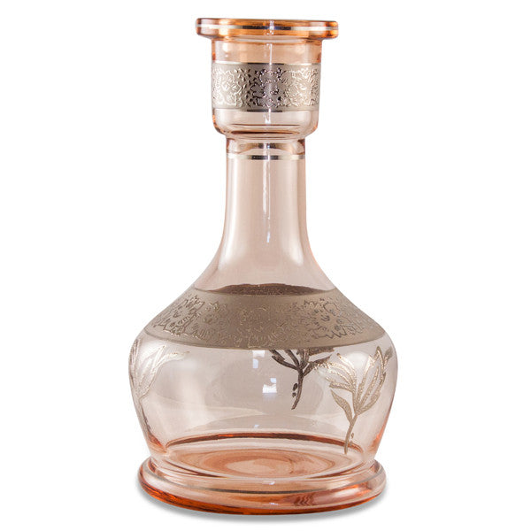 Bohemian Base Pink and Silver - Hookah Junkie