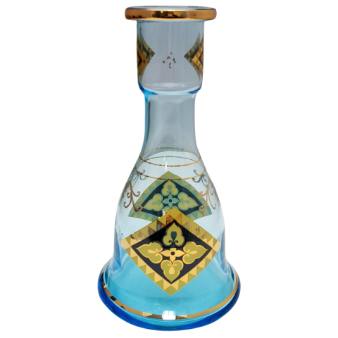 Pharaoh's Ra Gold Glass Base - Hookah Junkie