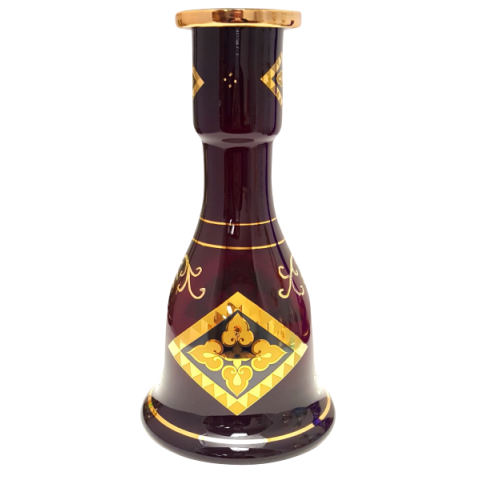 Pharaoh's Ra Gold Glass Base - Hookah Junkie