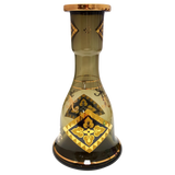 Pharaoh's Ra Gold Glass Base - Hookah Junkie