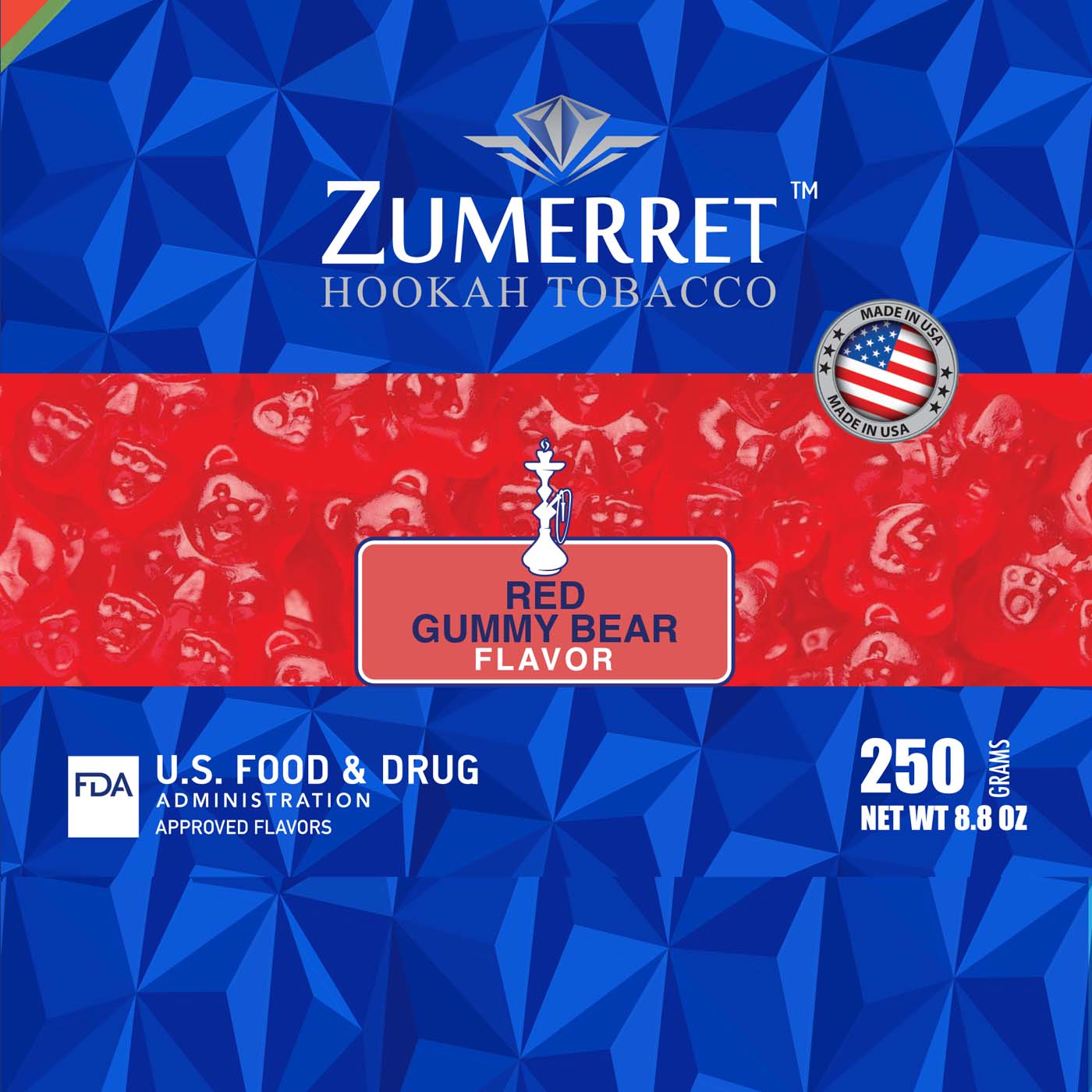 Zumerret Blue Edition 250 gram - Hookah Junkie