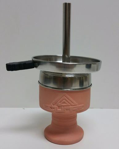 Badcha Head Clay Bowl with Heat Managment Screen By Square Smoke - Hookah Junkie