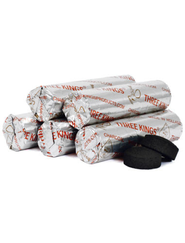 Three Kings Hookah Coals Box (10 Rolls) - Hookah Junkie