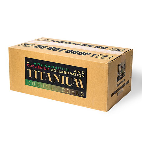 Titanium Coconut Coal 10Kg Lounge Box - Hookah Junkie