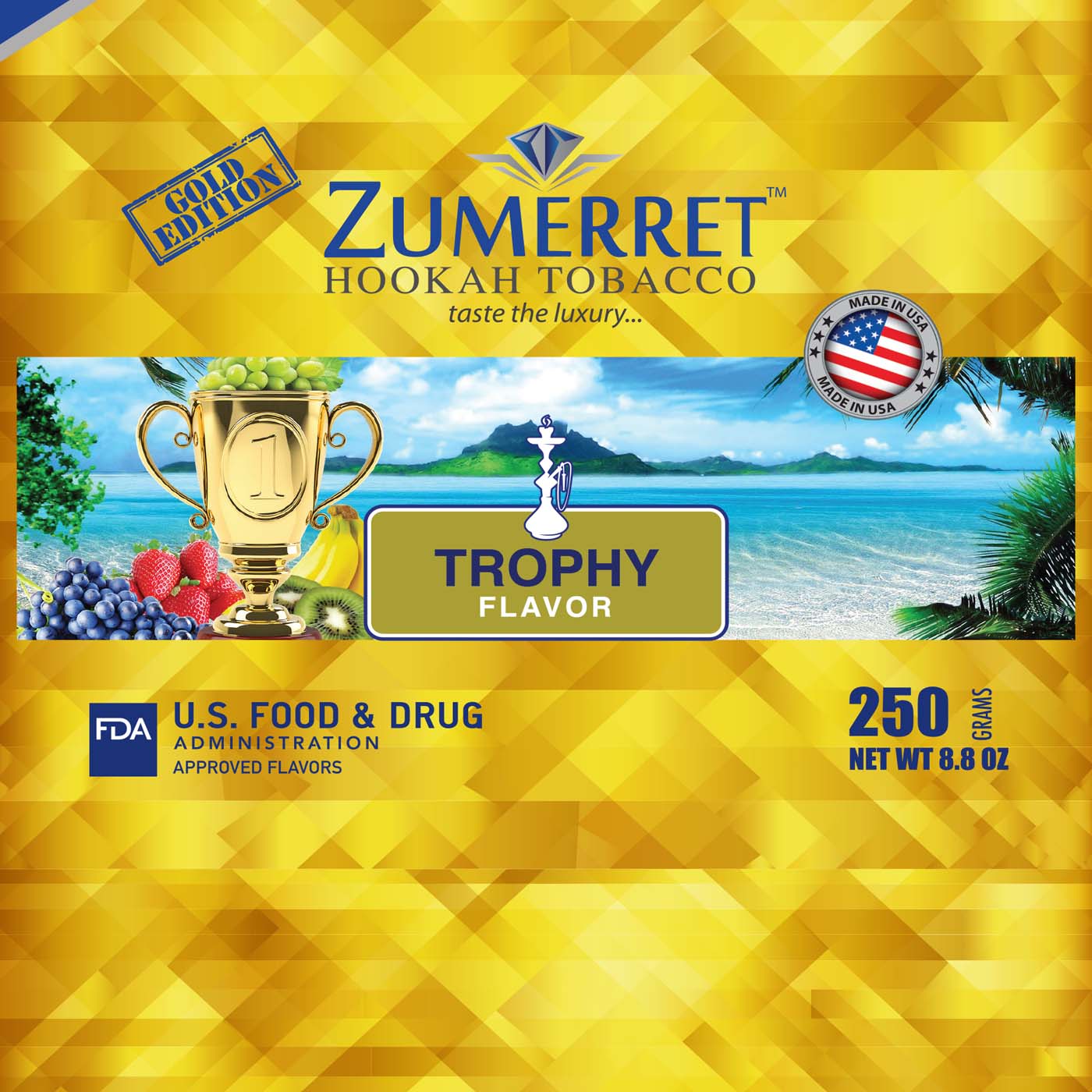 Zumerret Gold Edition 250 gram - Hookah Junkie