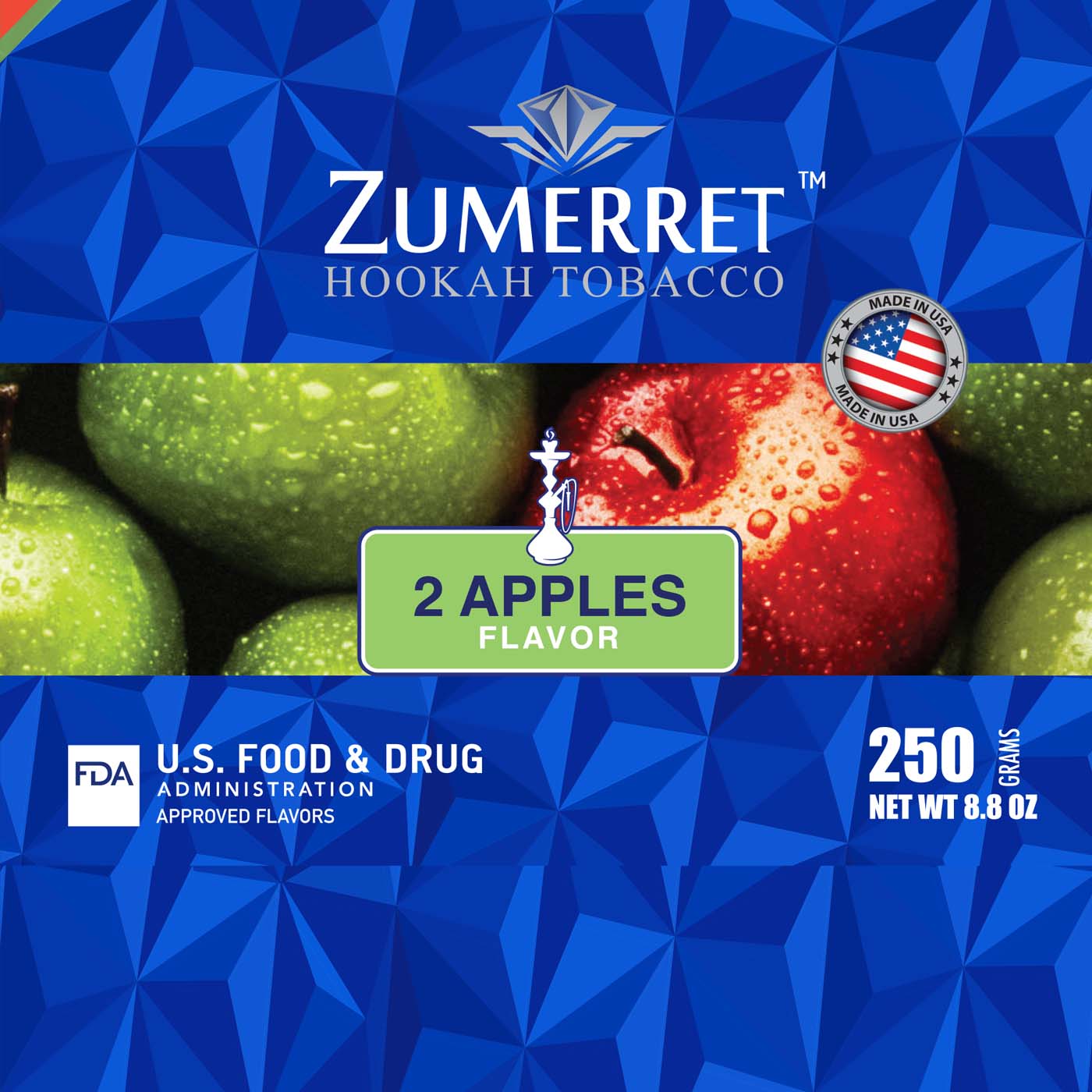 Zumerret Blue Edition 250 gram - Hookah Junkie
