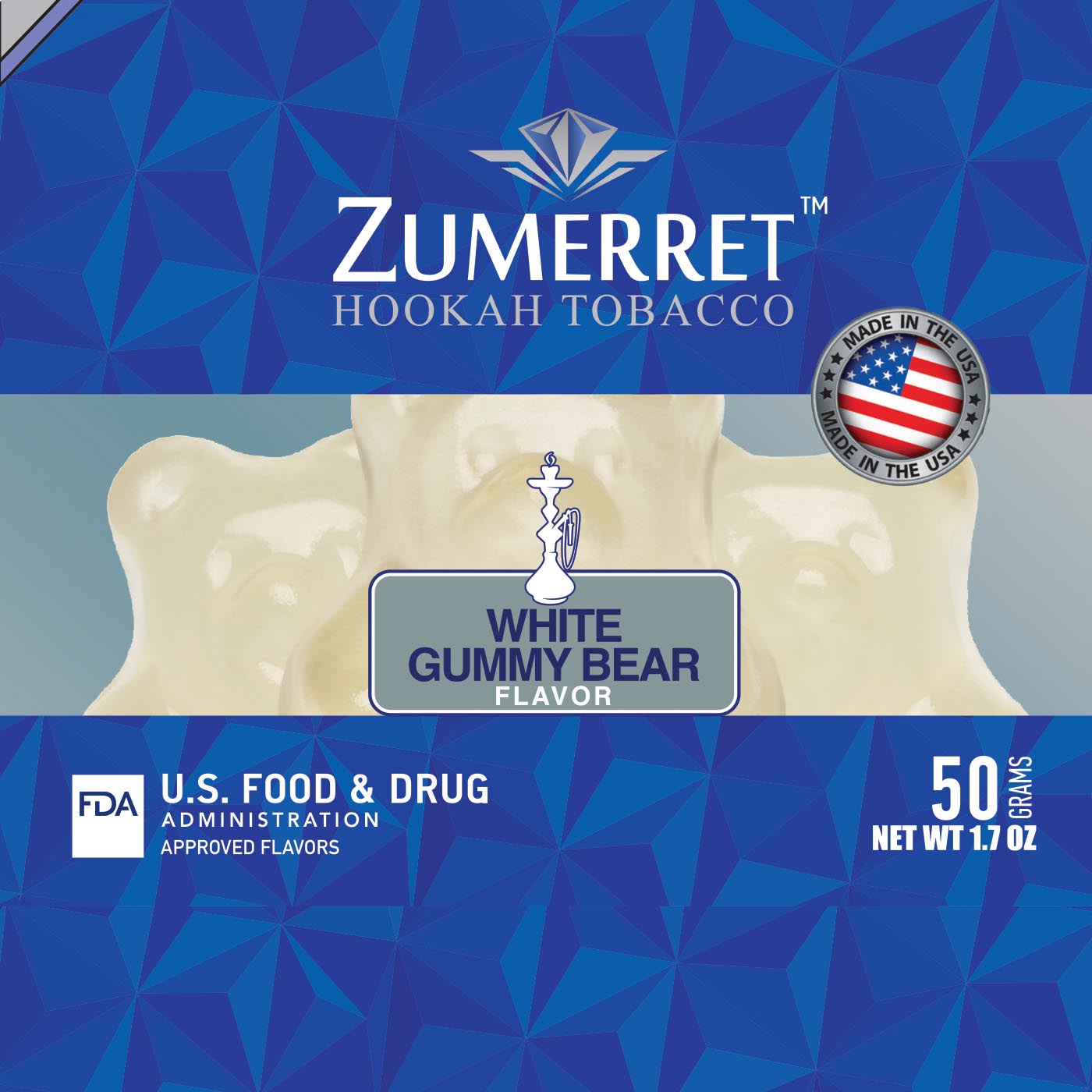 Zumerret Blue Edition 50 Grams - Hookah Junkie